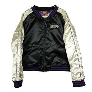Mitchell & Ness LA Lakers NBA Jacket Womens XXL 2XL Lunar CNY Edition Black NWT‎